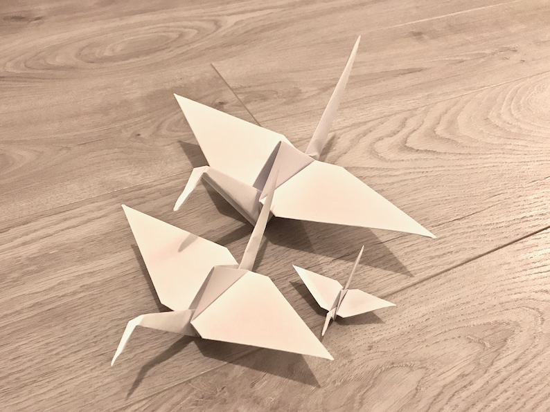 10 x Origami Kraan Reus Groot afbeelding 2