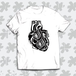 Boosted Heart T-Shirt. Perfect automotive gift for a true petrolhead, that loves boost and turbos!