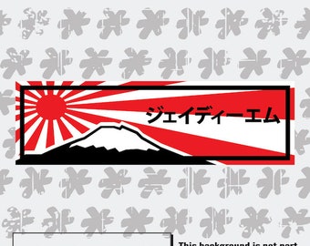 Rising Sun JDM klapsticker.