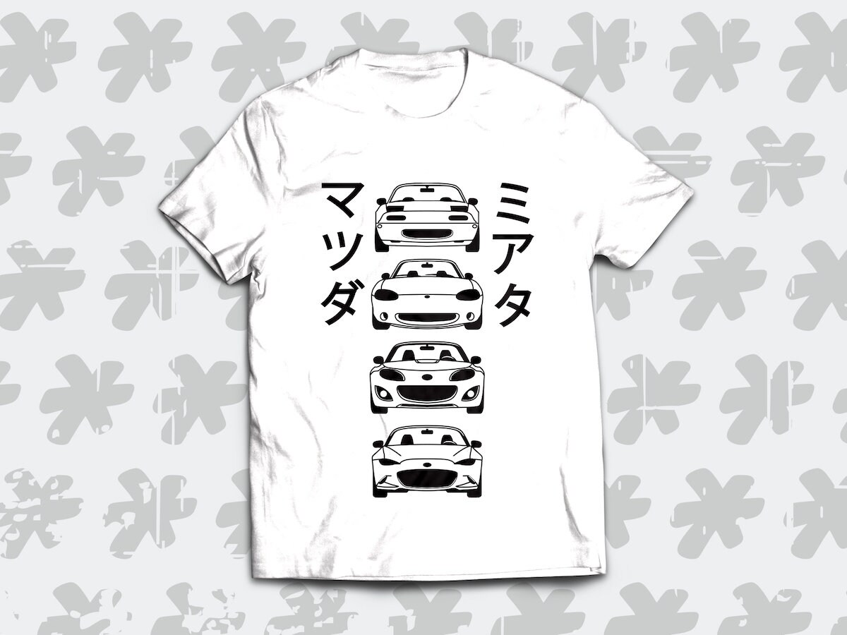 For Mazda MX-5 fan T-Shirt gift miata silhouette shirt