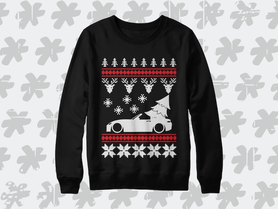 Mazda MX 5 Miata ND 2016 2019 Christmas Sweatshirt. JDM convertible holiday season tree hauler shirt for You