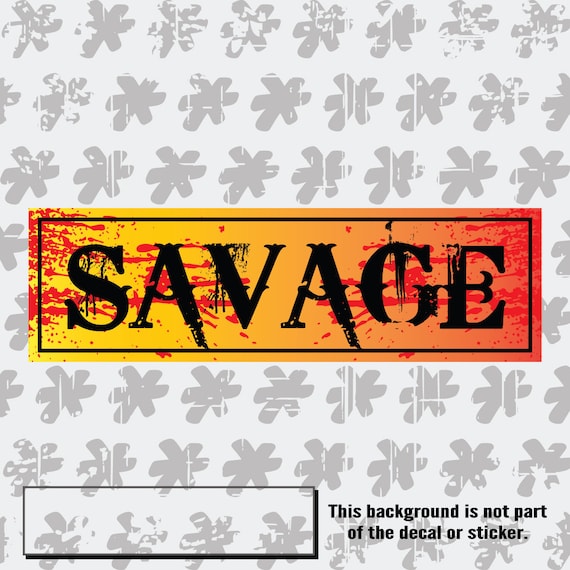 Savage slap sticker