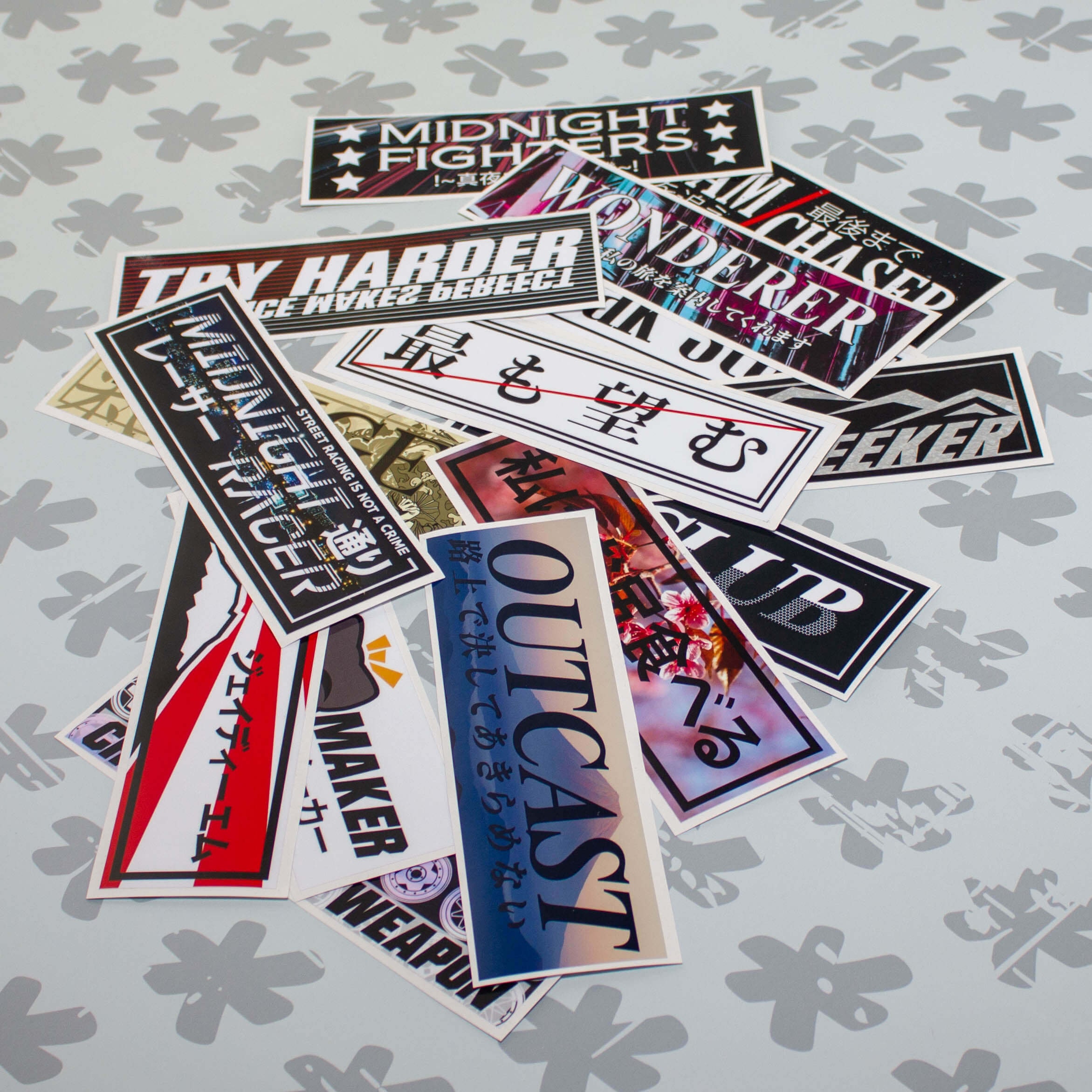 JDM Themed Slap Sticker MEGA Pack! FIFTEEN Decals With Free