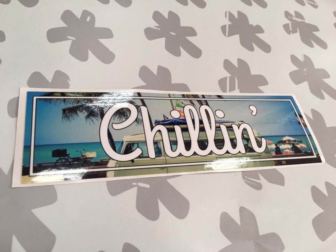 Chillin Slap Sticker. Car Bumper Decal - Etsy
