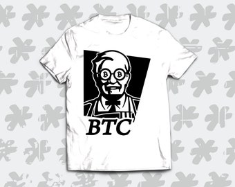 BTC: camiseta inspirada en Bitcoin. Ropa criptográfica para entusiastas de las criptomonedas