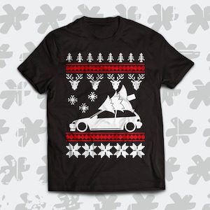 Camiseta navideña Honda Civic EF 88-91 Hatch. ¡Regalo perfecto de vacaciones de invierno para propietarios de Civic VTEC de cuarta generación y fanáticos de JDM!