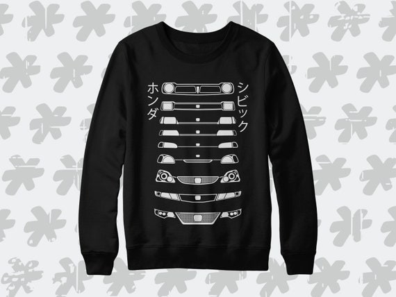 Honda Civic Headlights Evolution Sweatshirt for Civic Owners and JDM VTEC Lovers. Etsy Canada