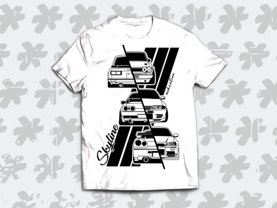 Nissan Skyline GT-R Evolution Camiseta con Hakosuka R32 y R34 - Etsy España