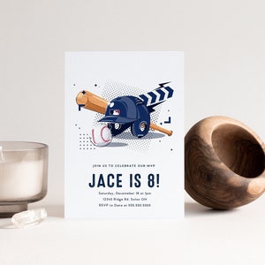 Baseball Birthday Invitation, Baseball Party Invitation, MVP, Baseball Invitation, Editable Invitation, INSTANT DOWNLOAD