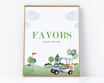 Golf Party Signs: Birthday Tabletop Decor (INSTANT DOWNLOAD)