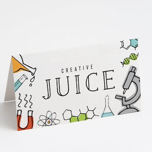 Mad Science Party Food Tents: Editable Template (Instant Download)