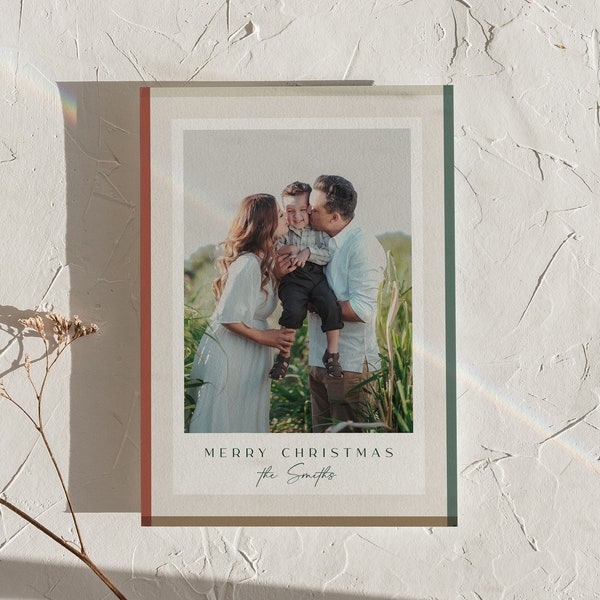 Christmas Card Template Etsy