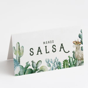 Editable Fiesta Food Tents: Modern First Fiesta Cards (Instant Download)