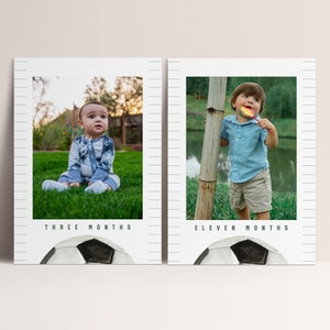 Soccer Birthday Photo Banner, Modern Soccer Party, Soccer Ball, Soccer Party Decorations, Editable Template, INSTANT DOWNLOAD
