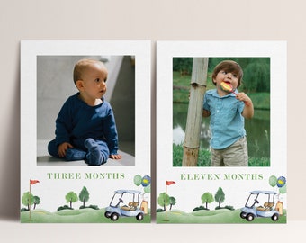 Golf Birthday Photo Banner, Hole in One, Masters Golf, Hole-in-One Party, EDITABLE Banner, INSTANT DOWNLOAD