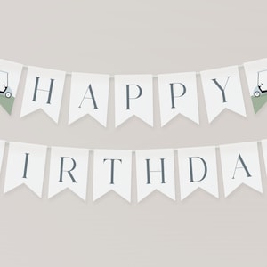 Golf Birthday Banner, Golf Par-Tee Bunting, Hole-in-One Golf Birthday Printable Banner, Editable Digital Template Instant Download