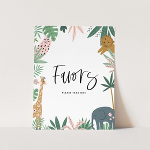 Editable Safari Signs, Wild One Party Decorations, Animals, Safari, Jungle, INSTANT DOWNLOAD