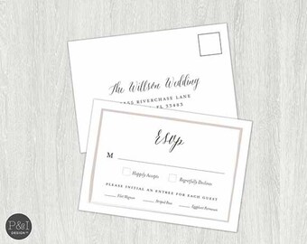 rehearsal dinner invitation with rsvp card etsy