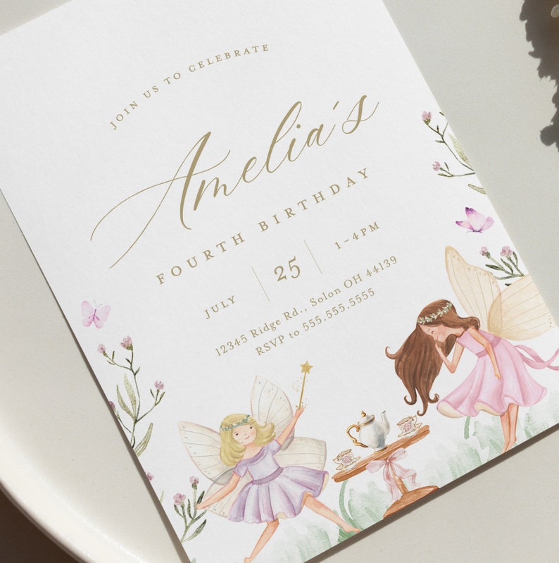 fairy invitation