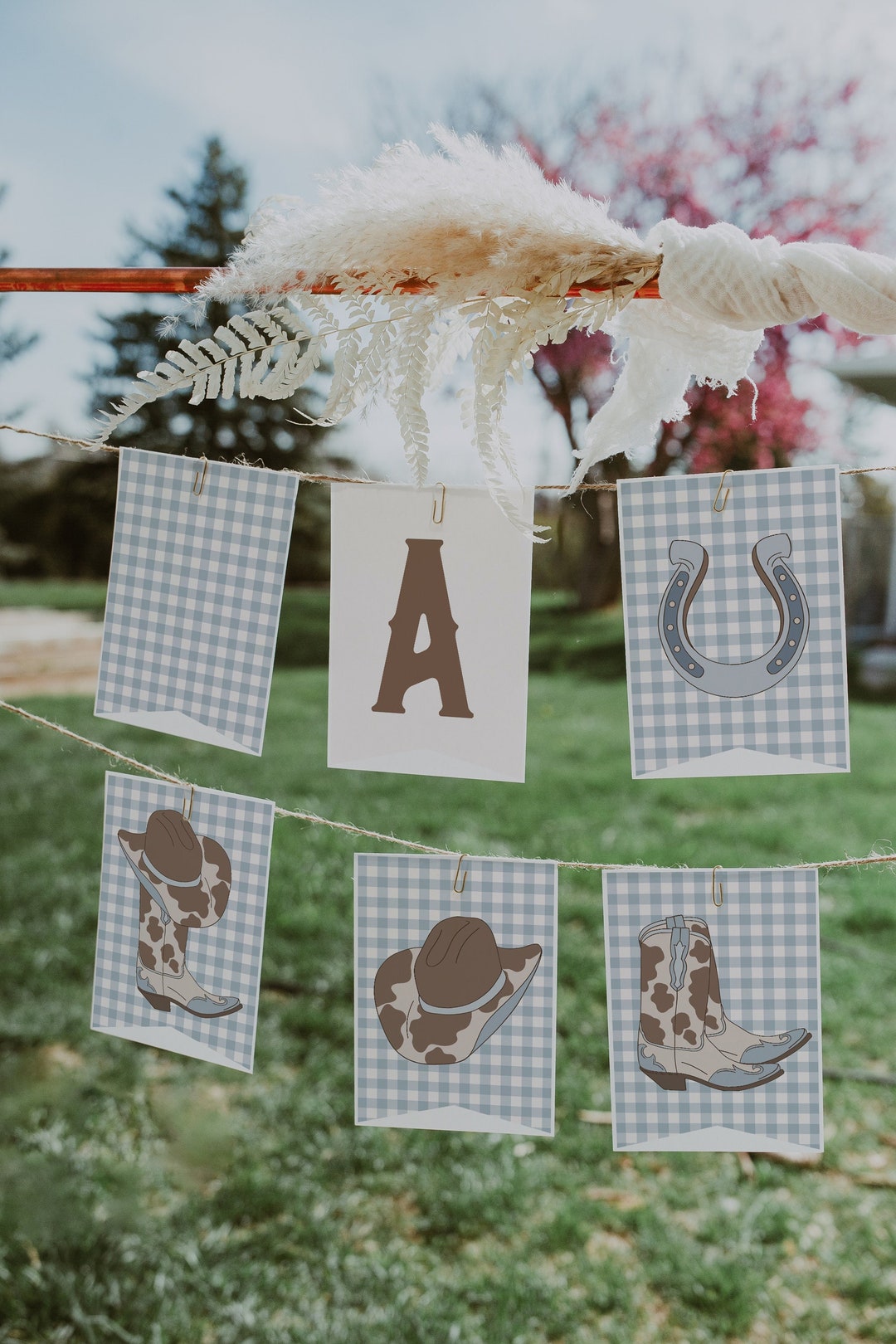 Rodeo Birthday Banner: Cowboy Party Bunting (digital Download) - Etsy