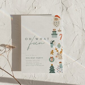 Editable Christmas Party Invitation, Christmas Party Invitation, Party Announcement, Printable Template, Christmas Invitation Download