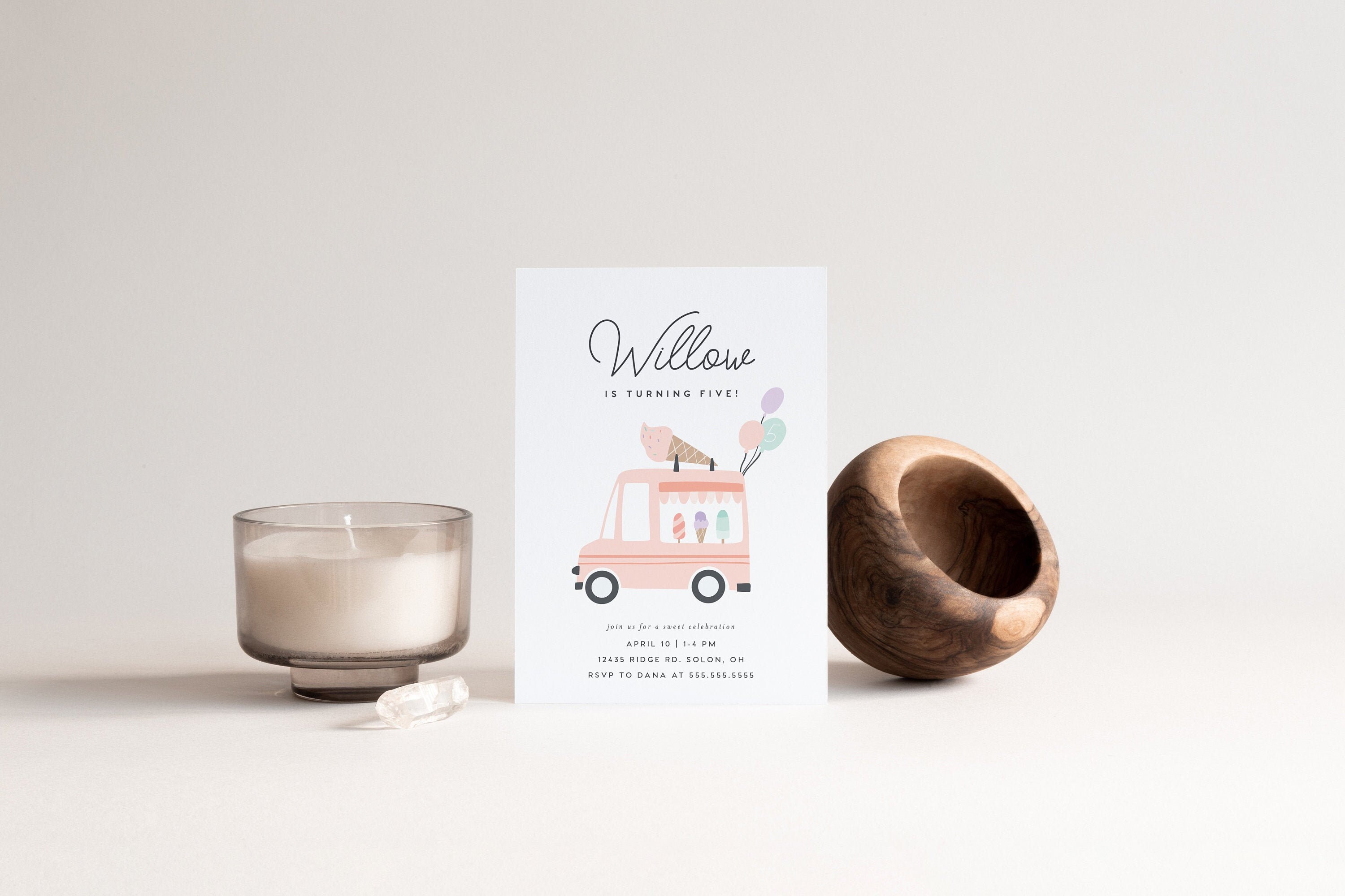 Ice Cream Birthday Invitation, Ice Cream Truck Invitation, Ice Cream …