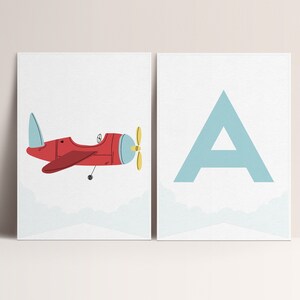 Airplane Birthday Banner: Modern Aviation Party Decor (Editable Template, Instant Download)