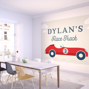 Car Backdrop Vintage Car Banner, Car Birthday Banner, Race Car Backdrop, INSTANT DOWNLOAD