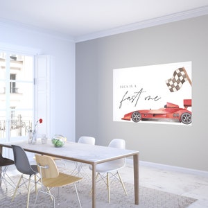 Race Car Backdrop, Modern Race Car Birthday, Two Fast, Fast One, Digital Printable, Editable Digital Template, INSTANT DOWNLOAD