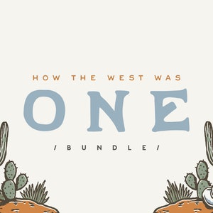 Wild West 1st Birthday Party Package: Editable Corjl Templates (Digital Download)