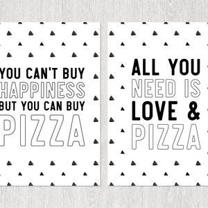 Pizza Signs, Pizza Party Printables, Pizza Party Decorations | 5x7 Digital File | Instant Download