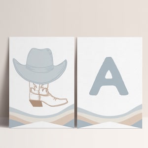 Rodeo Birthday Banner Template: Wild West Cowboy Bunting (Digital Download)