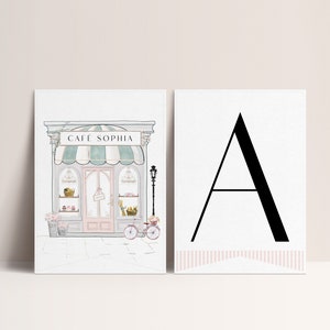 Paris Cafe Birthday Banner Template: Editable French Patisserie (Digital Download)