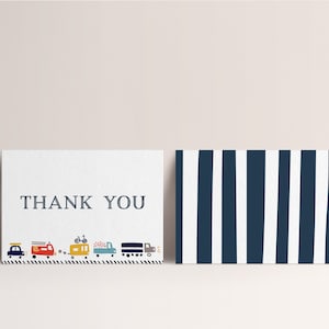 Vervoer dank u kaart, vrachtwagen verjaardag dank u, auto's verjaardag dank u kaart, vrachtwagen en auto's verjaardag, INSTANT DOWNLOAD