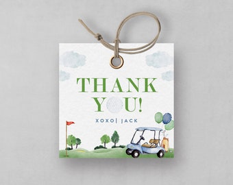 Golf Birthday Favor Tag, Hole in One Favor Tag, Hole-in-One Party, EDITABLE Favor Tag, INSTANT DOWNLOAD