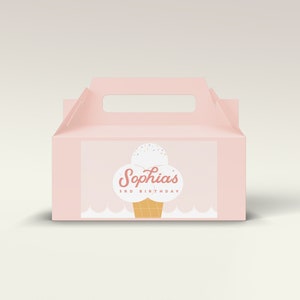 Editable Ice Cream Favor Tag, Ice Cream Social Thank You Tag, Pastel ...