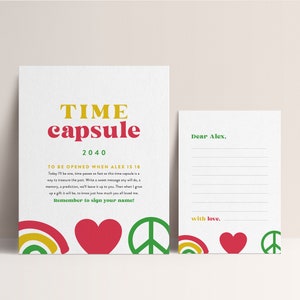 One Love Birthday Time Capsule, Rastafari Birthday, Bob Marley, Peace, Love, Reggae, INSTANT DOWNLOAD