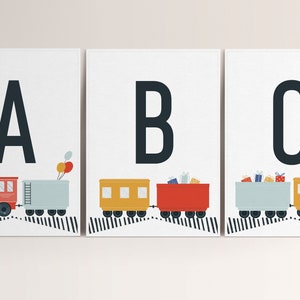 Train Birthday Flag Banner, Modern Train Party, Two, 2nd Birthday, Choo Choo, Editable Train Decorations, INSTANT DOWNLOAD