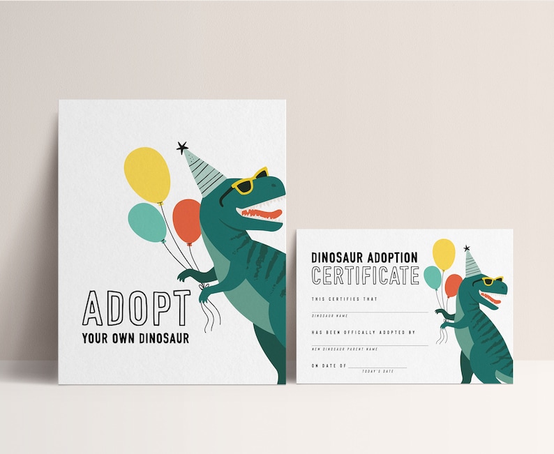 Three Rex Dinosaur Birthday Invitation Modern Tyrannosaurus Dinosaur Invitation Editable Digital Invitation Template INSTANT DOWNLOAD image 10