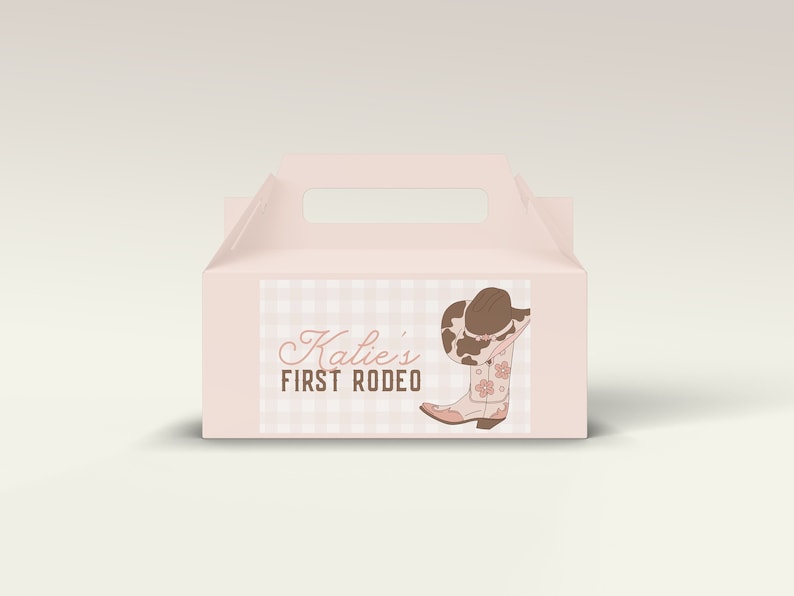 Editable Rodeo Thank You Favor Tag, Cowgirl Birthday, First Rodeo Wild West Ranch Template Instant Download image 10