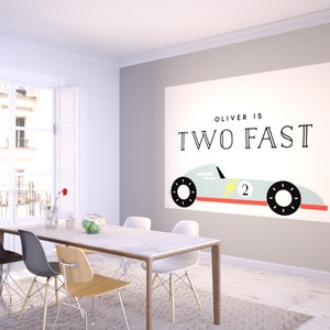 Car Backdrop, Two Fast Backdrop, Modern Race Car, Vintage Car Banner, Car Birthday Banner, Two Fast, Race Car Backdrop, INSTANT DOWNLOAD