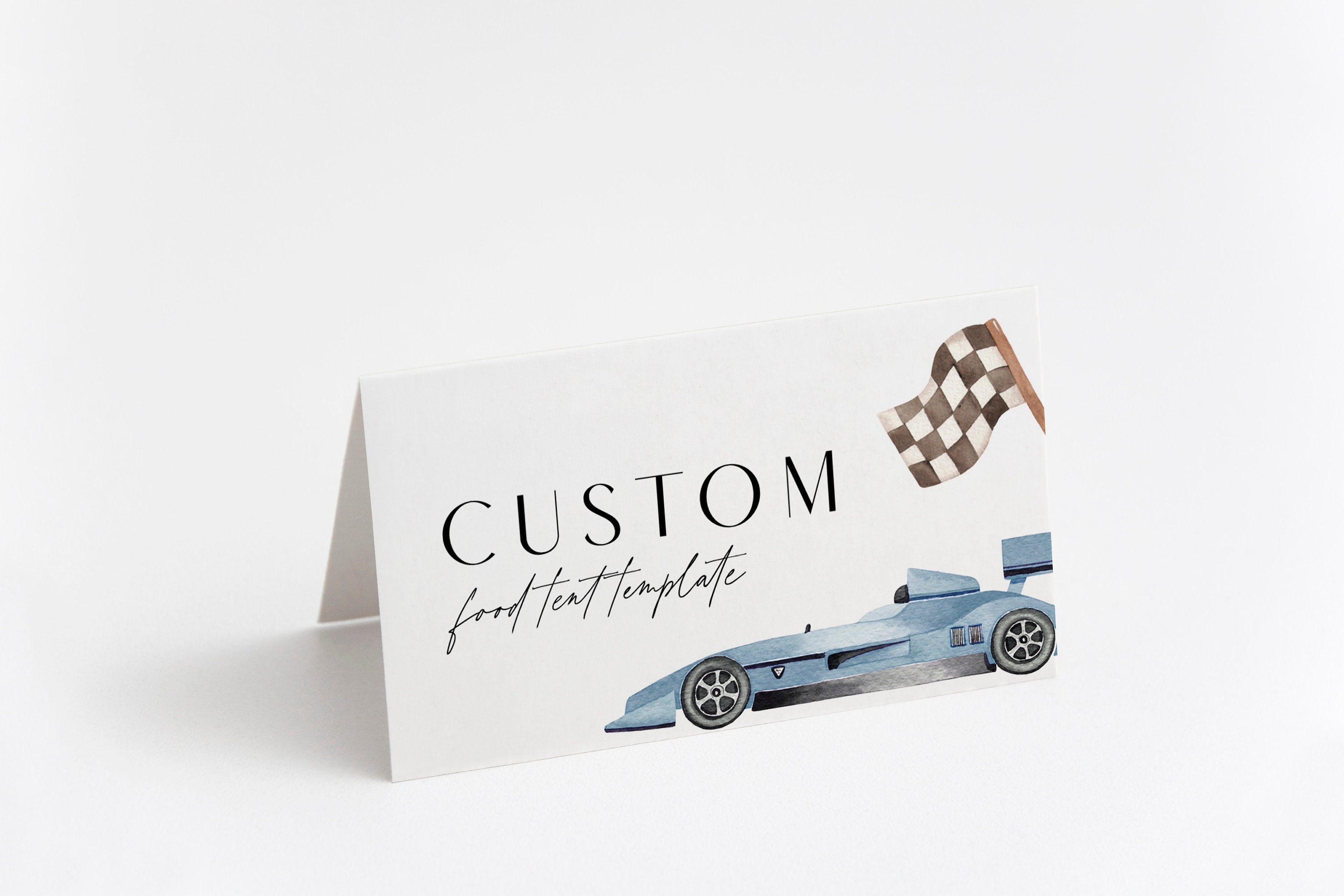 Saltstick Label Blue Race Car Water Bottle Label: Birthday Party Template (digital ...