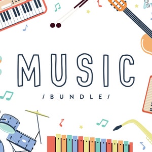MusicTheme Geburtstagsparty Bundle Musikinstrumente Party Geburtstagsparty Paket Bearbeitbare Digitale Corjl Vorlagen Sofortiger Download