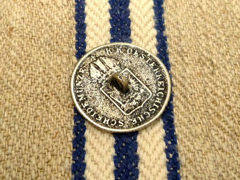 Metal Coin Buttons Antiqued Silver Colored 25 Cm 098 Etsy