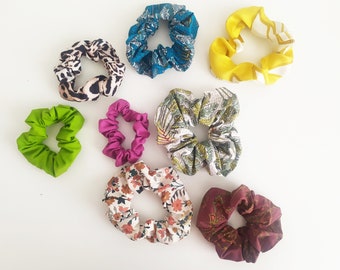 Baumwoll Scrunchie | weitere Farben und Muster | Handarbeit | Haarschmuck | Haargummi | elastisches Band für die Haare | ti.nyu | winzigeu