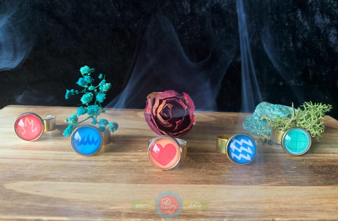 Elemental Planet Rings || Handcrafted Adjustable Rings - Etsy