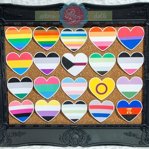 Pegatinas de corazón del orgullo