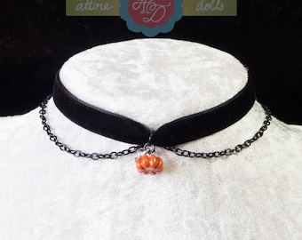 Baby Pumpkin Halloween Choker