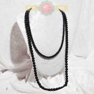 Undertakers Beads || Black beaded necklace fantasy inspired cosplay jewelry