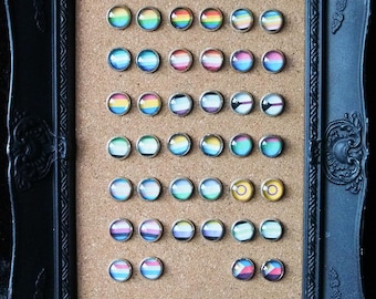 Pride Ohrstecker und Ohrclips || LGBTQIA+ Flaggen